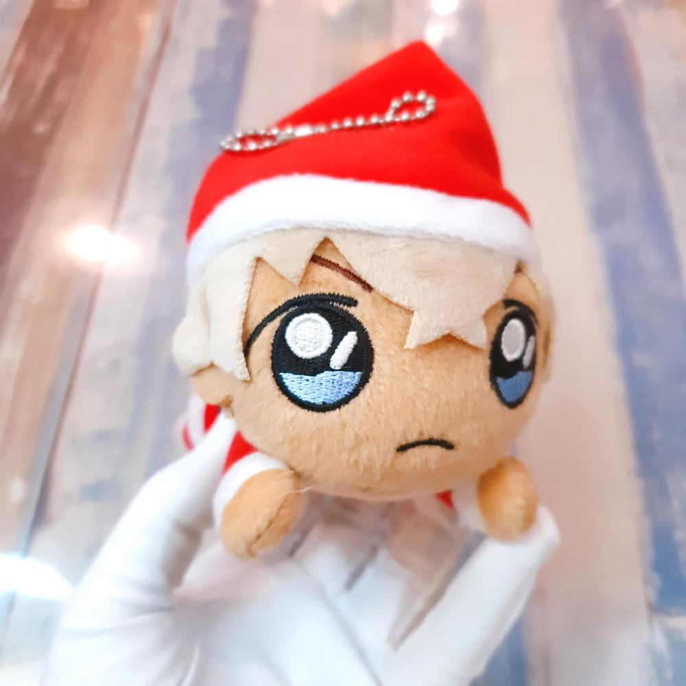 세가 명탐정코난 네소베리 인형 누이구루미 S 키체인 아무로 토오루 산타 크리스마스 ver. 굿즈 13cm