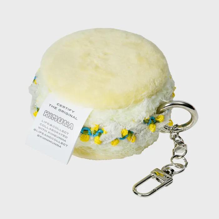Softy Macaron Keyring 소프티 마카롱 키링 열쇠고리 (레몬셔벗)