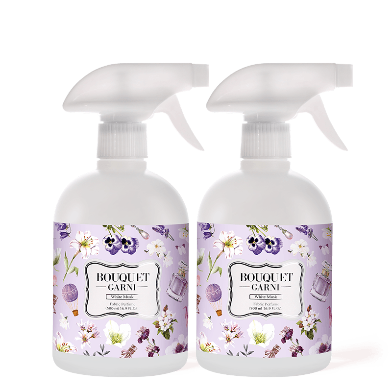 부케가르니 섬유탈취제 500ml 화이트머스크 향 2개입