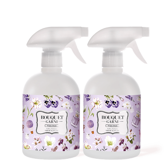부케가르니 섬유탈취제 500ml 화이트머스크 향 2개입