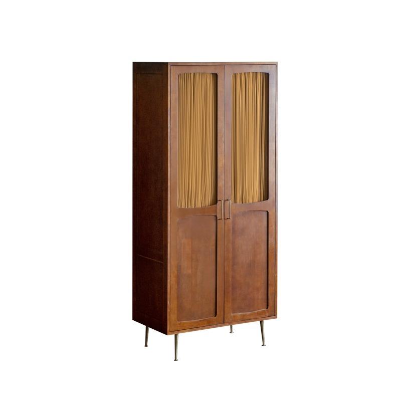 [10%쿠폰] 브루나 원목 옷장 (양문형)