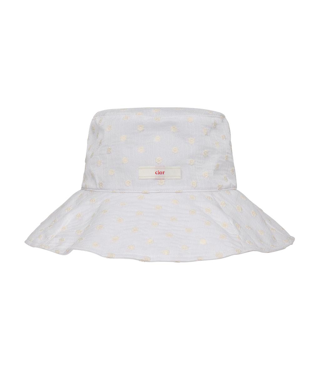 [누가영 착용] FLOWER LACE HAT - WHITE