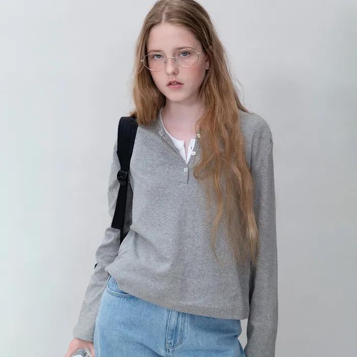 [5th] Zoe cotton long sleeve_grey