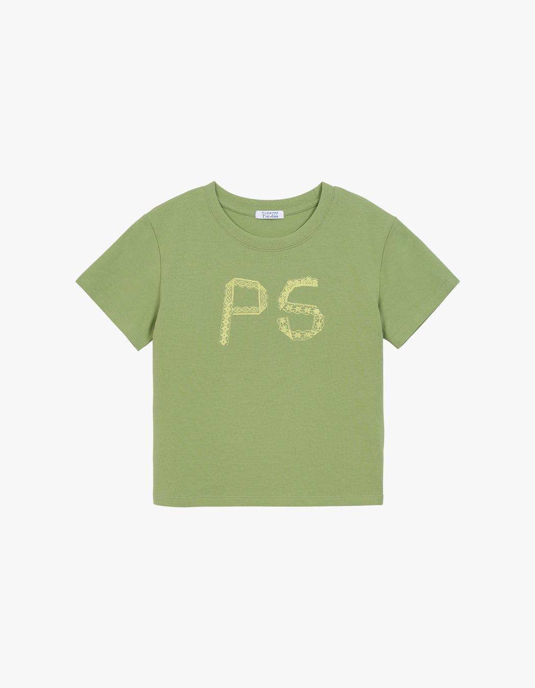 Lace Logo T-shirt - Green