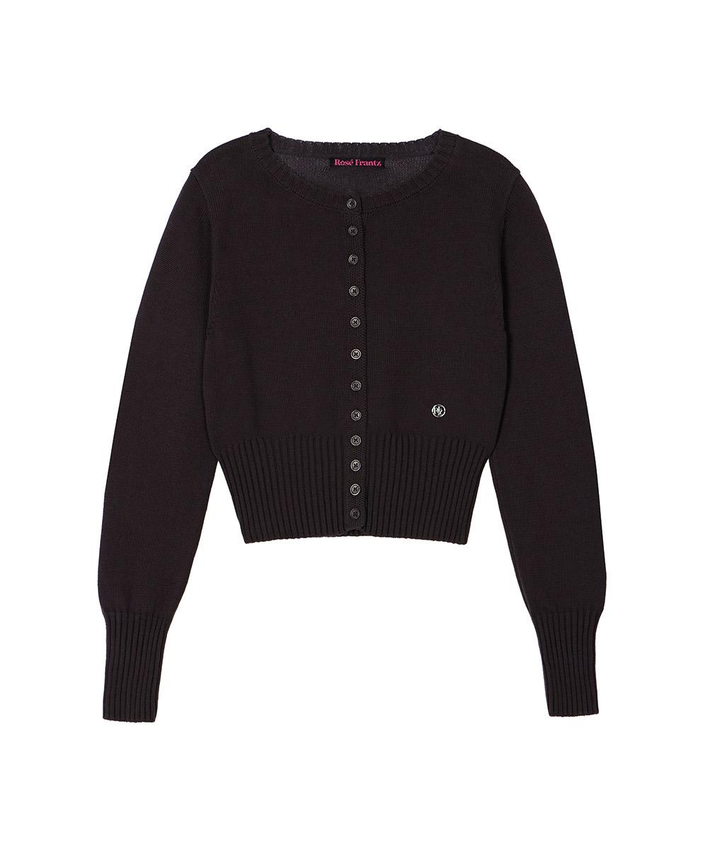 Classic Knit Cardigan [Charcoal]