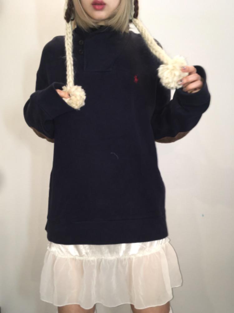 Polo ralph lauren high neck patch sweatshirt