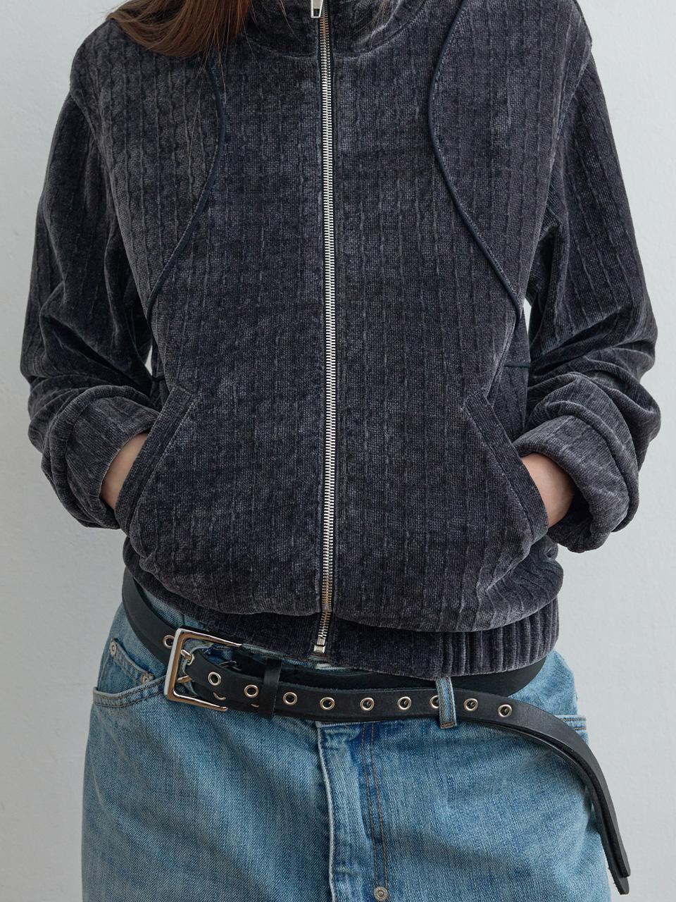 Leather Stud Belt Black