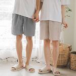 지지미 스몰체크 5부 남여 파자마바지