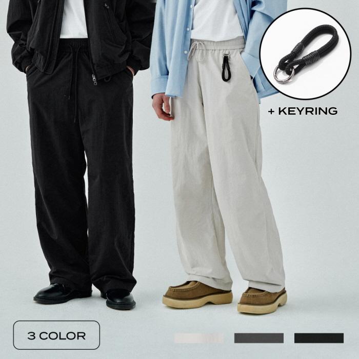 [Keyring] 쿨 밴딩 와이드 나일론 팬츠 3 COLOR