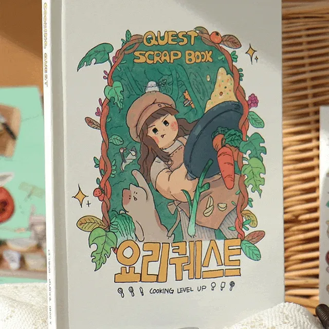 [💘당일발송]비팬시 퀘스트 스크랩북 - 요리 (사진 앨범 사진첩 포토북 셀프 미니 사진책)