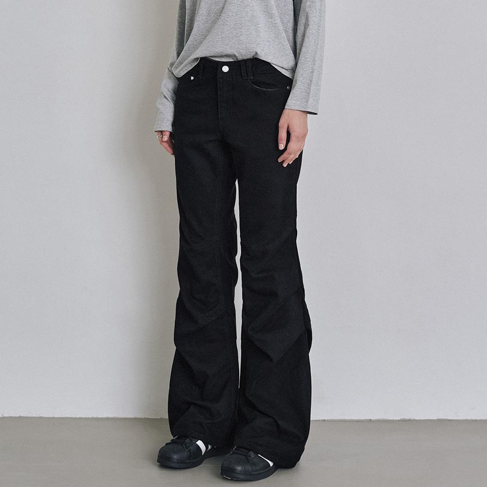 [1월6일예약배송][W]Flared Shirring Pants DCWPT017BLACK