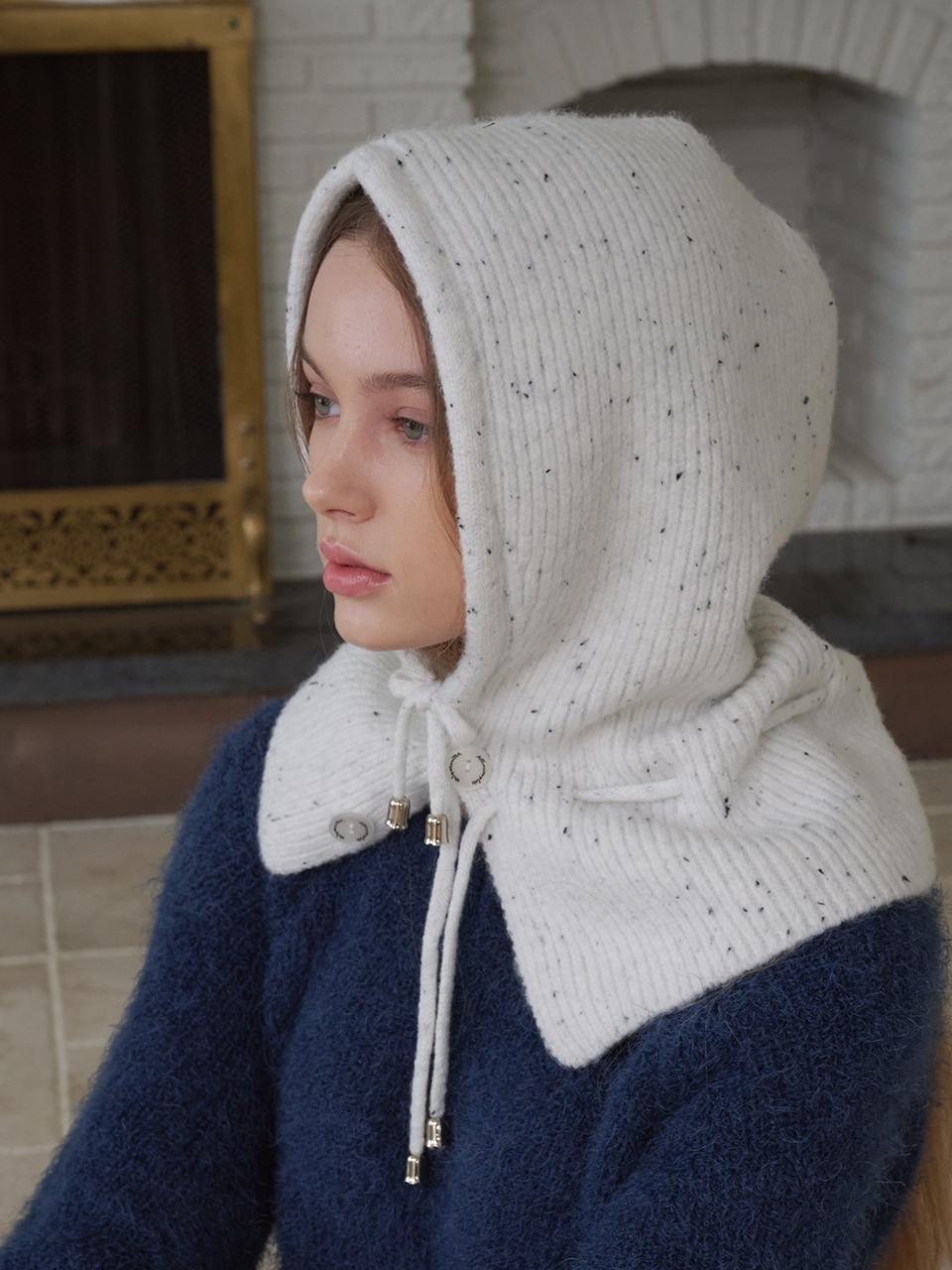 [Black, White 12/10 예약배송] Double String Dot Balaclava (3 Colors)