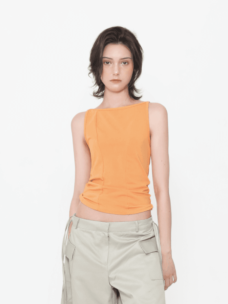 High Quality Basic Sleeveless_Coral