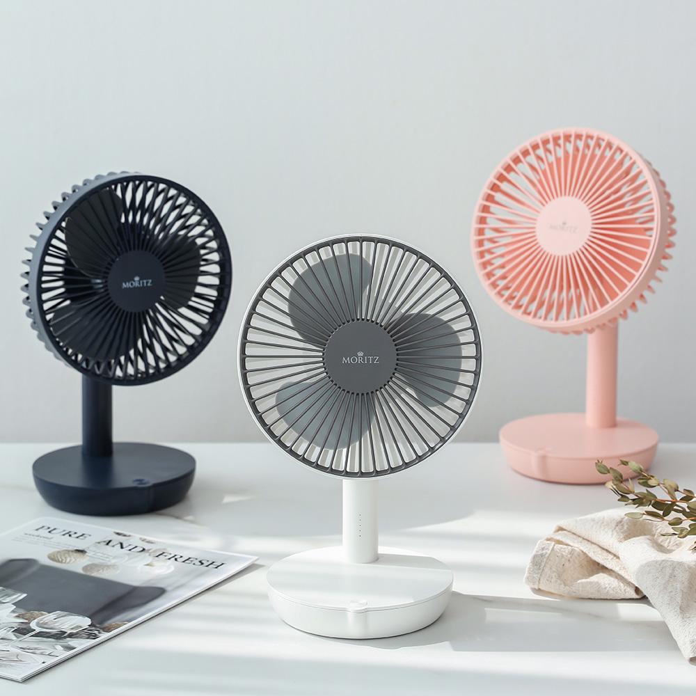 "시원한 선물" 모리츠 BLDC 포터블 탁상용 선풍기 핑크