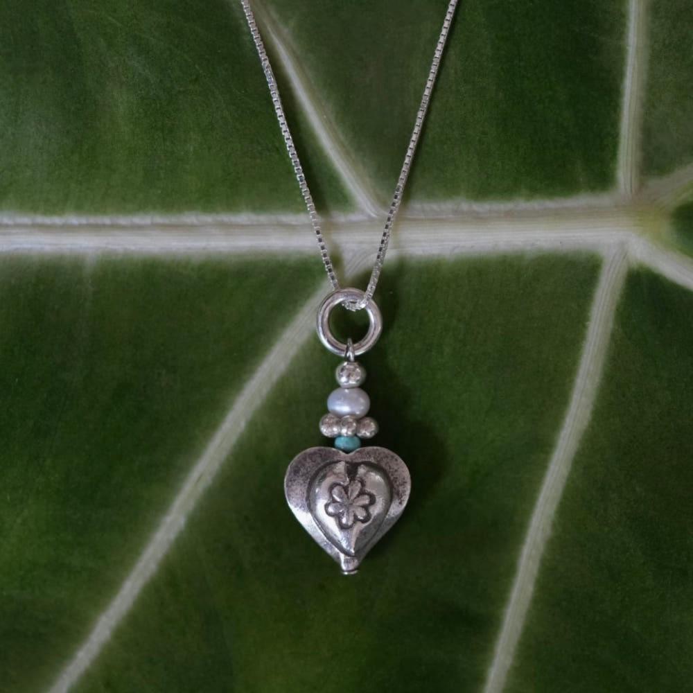 [마디타] Antique heart perpume necklace, 엔티크 하트 향수병 목걸이