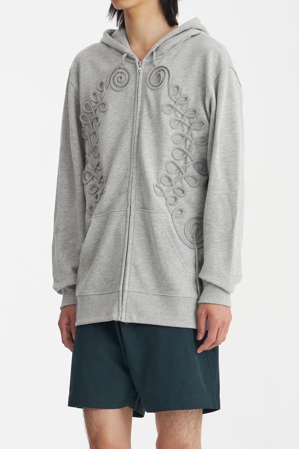 Long String Hoodie - Gray