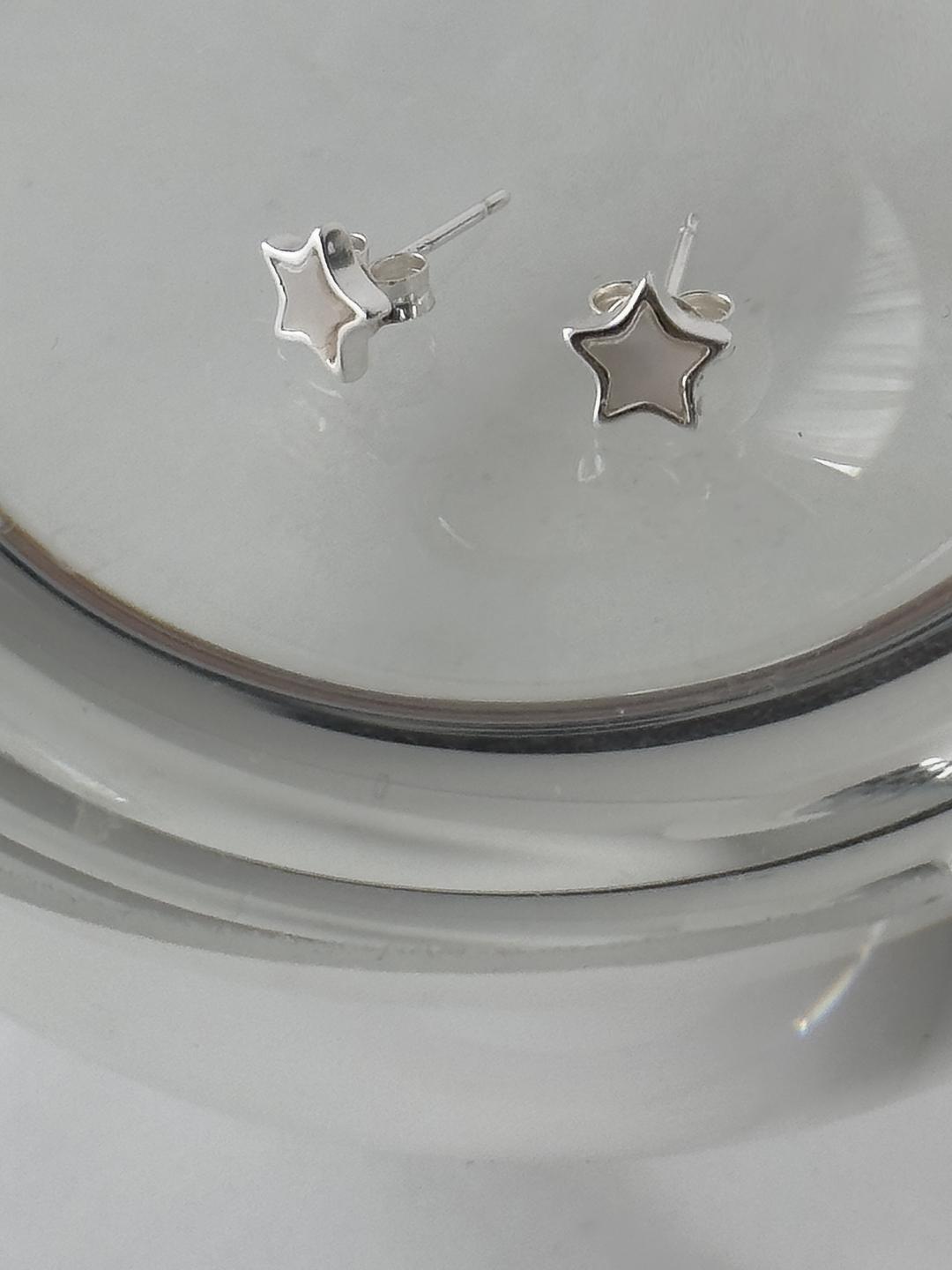 별 자개 귀걸이