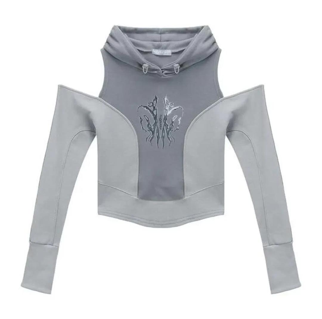 허그유어스킨 컷아웃 후드티 카키 | 후루츠패밀리