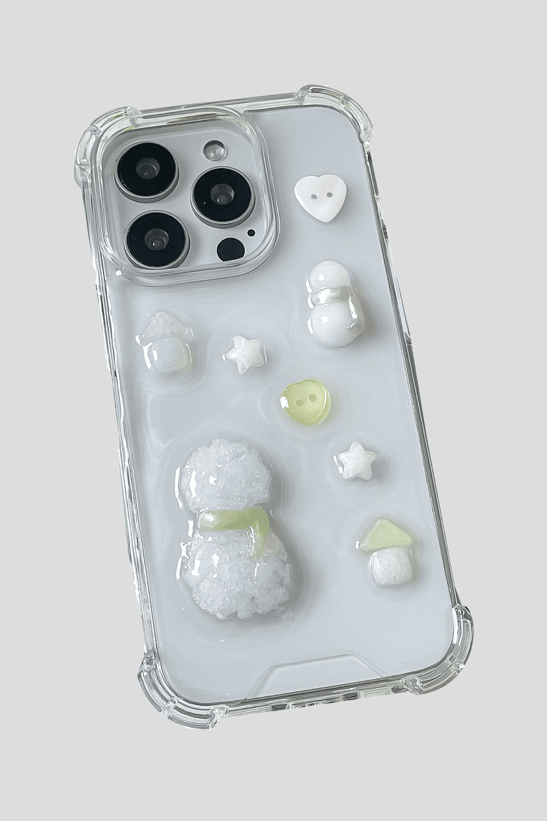 muffler snow man ver 레진 폰케이스