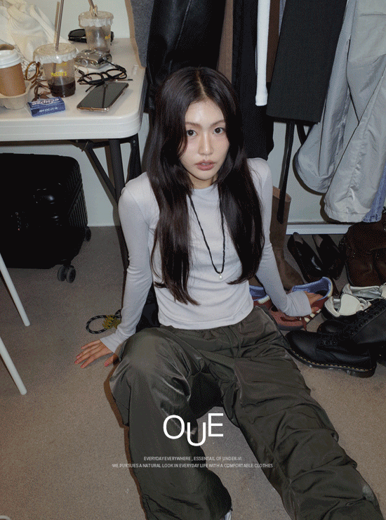 언더비 [어텀비🍂/OUE/베스트재입고] 여리핏 유넥 골지 티셔츠 (6 color)