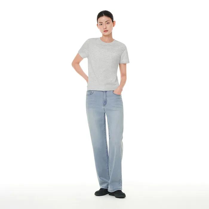 에어데님 세미 와이드 청바지