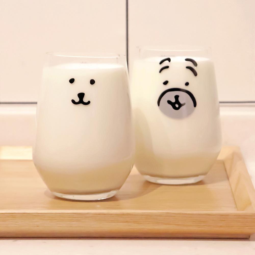 [담곰이] 농담곰&퍼그 유리컵 세트 2P