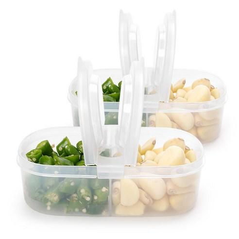 나카야 스탠딩 캐니스터 밀폐용기, 600ml, 2개 - 밀폐용기/세트 | 쿠팡