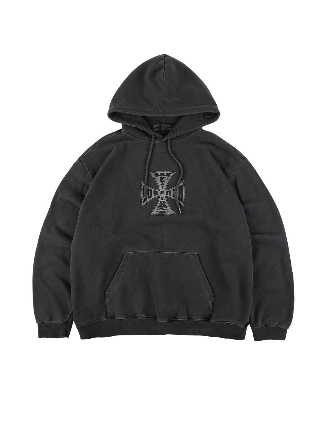 에이펙스 디자인 LORENZO LOGO HOODIE-PIGMENT BLACK