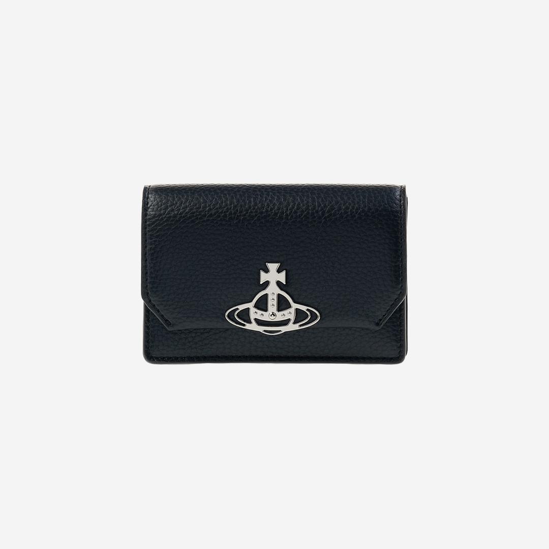 Vivienne Westwood Re-Vegan Grain Business Card Holder Black