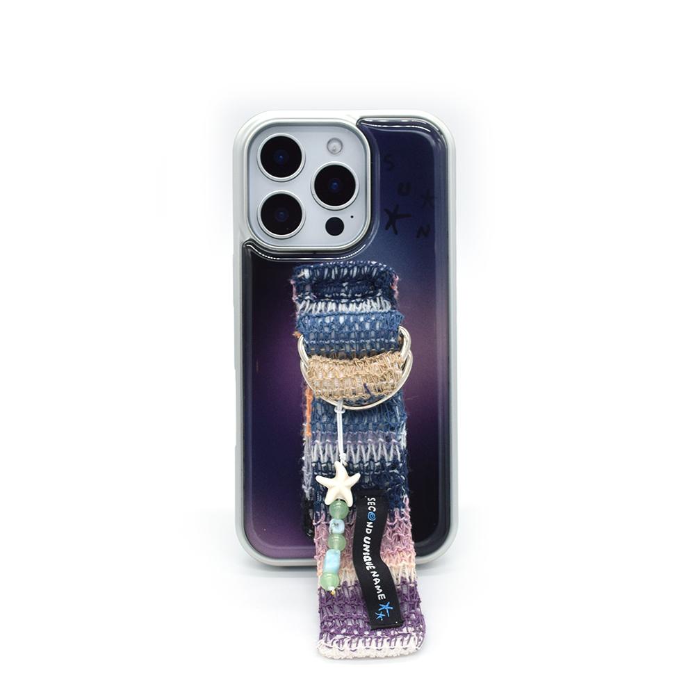 SUN CASE KNIT BELT MIDNIGHT (EPOXY SILVER)