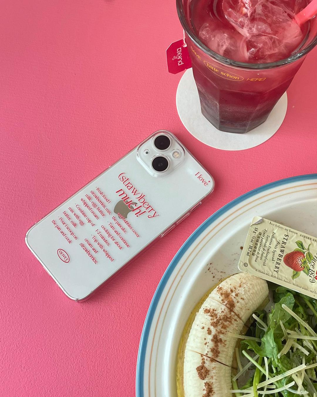 (straw)berry much! clear case
