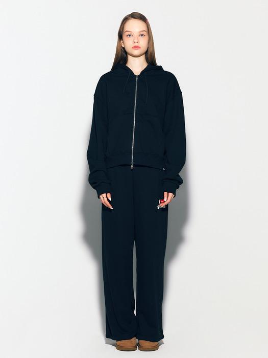 GURLS LOGO SWEAT PANTS BLACK