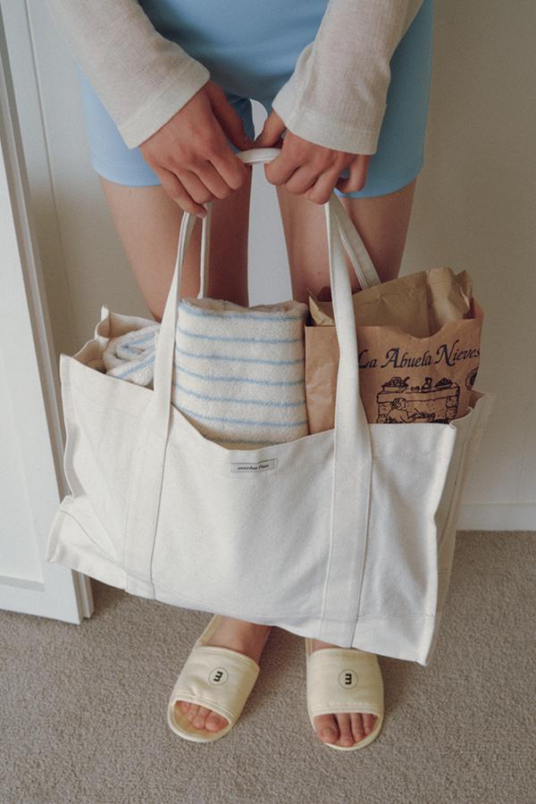 OVERDUE COTTON BAG_ECRU
