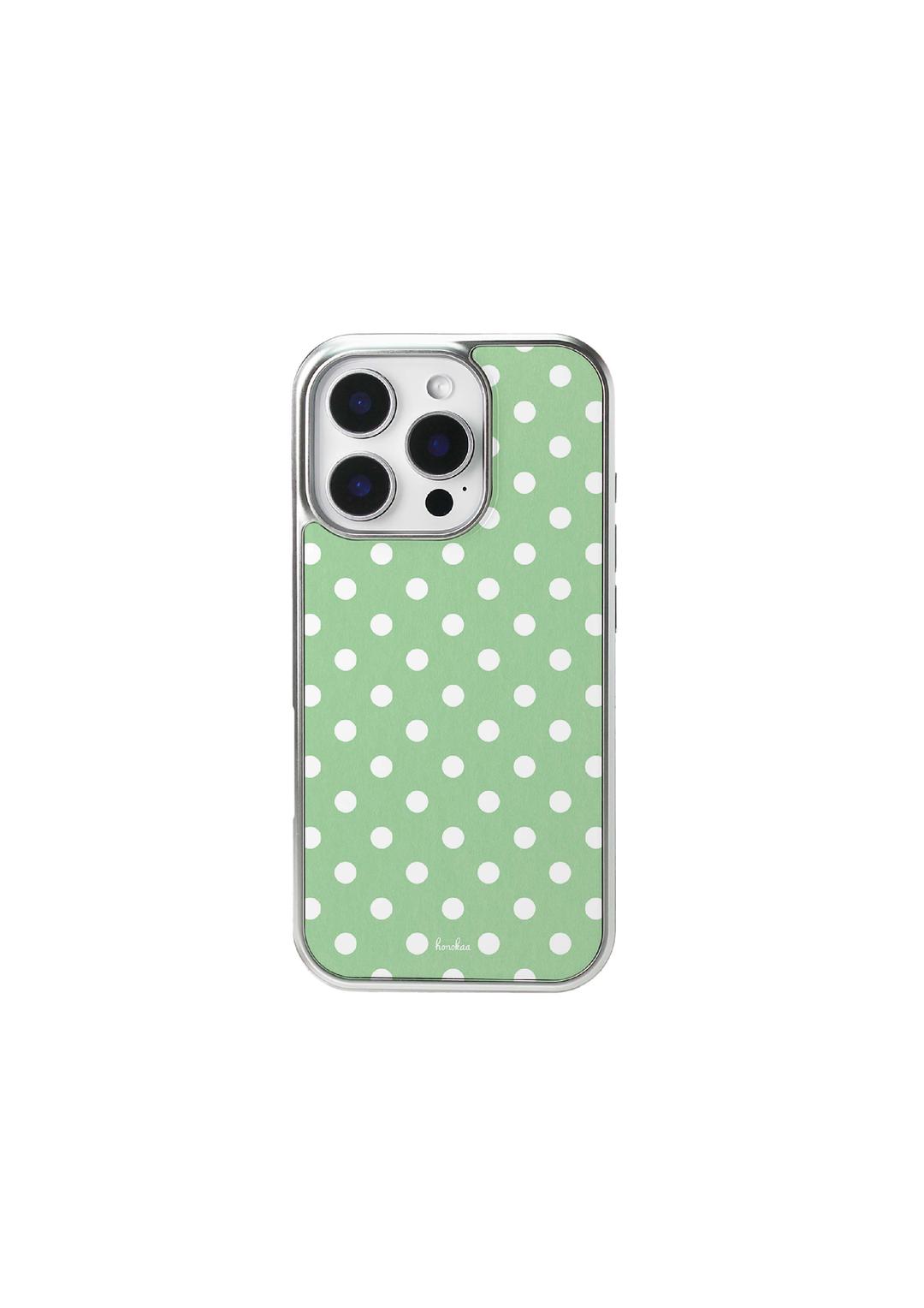 Retro dot (mint-white) CASE
