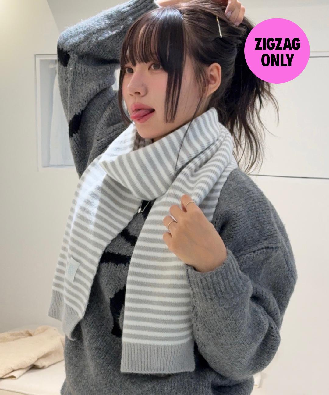 앵브록스 [나옹PICK][지그재그 단독 컬러] swoony stripe muffler_3 colors