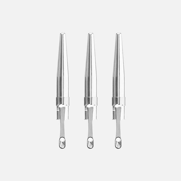 클립이 달린 황동 연필 캡 3개입