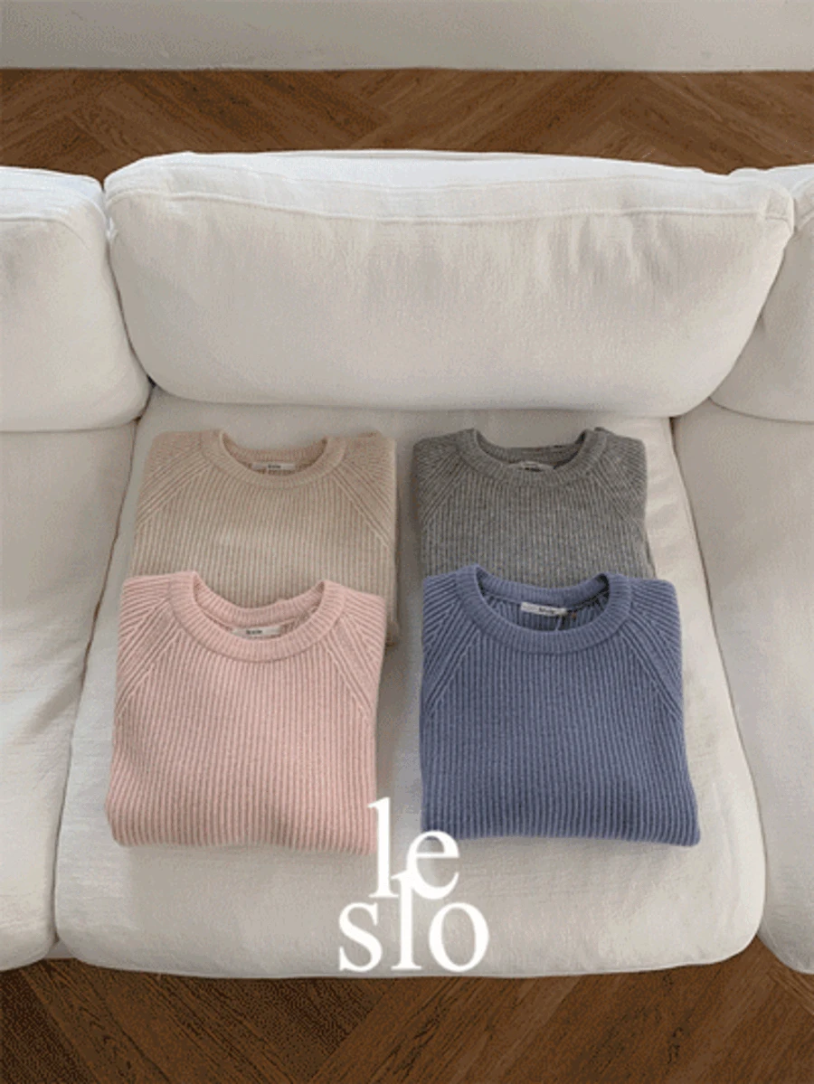 [슈퍼파인울50🔥][MADE]푸렌 하찌 골지 니트[4color]