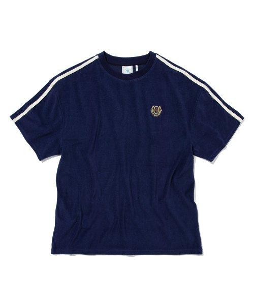 테리 반팔 티셔츠 (Set-up) 네이비