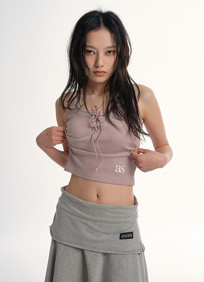 EYELET SLEEVELESS / PINK