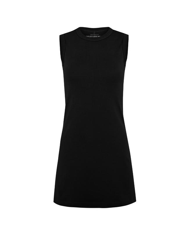 Sleeveless classic mini dress  - Black - SM