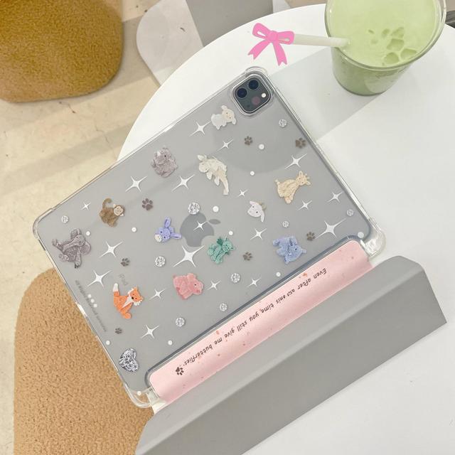 수심 Glow Animal Ipad Case 별 아이패드 케이스