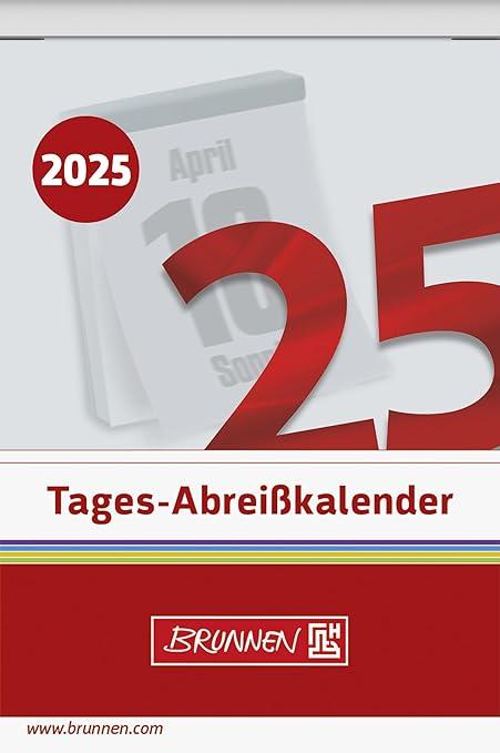 BRUNNEN Tear-off calendar (2025), 1 page = 1 day, 65 × 98 mm