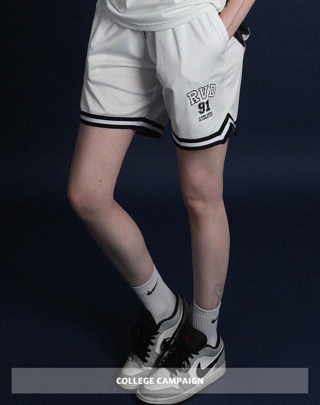 [4주년 30% 이벤트] (College Campaign) 알브이디 클래식 져지 쇼츠 (화이트)