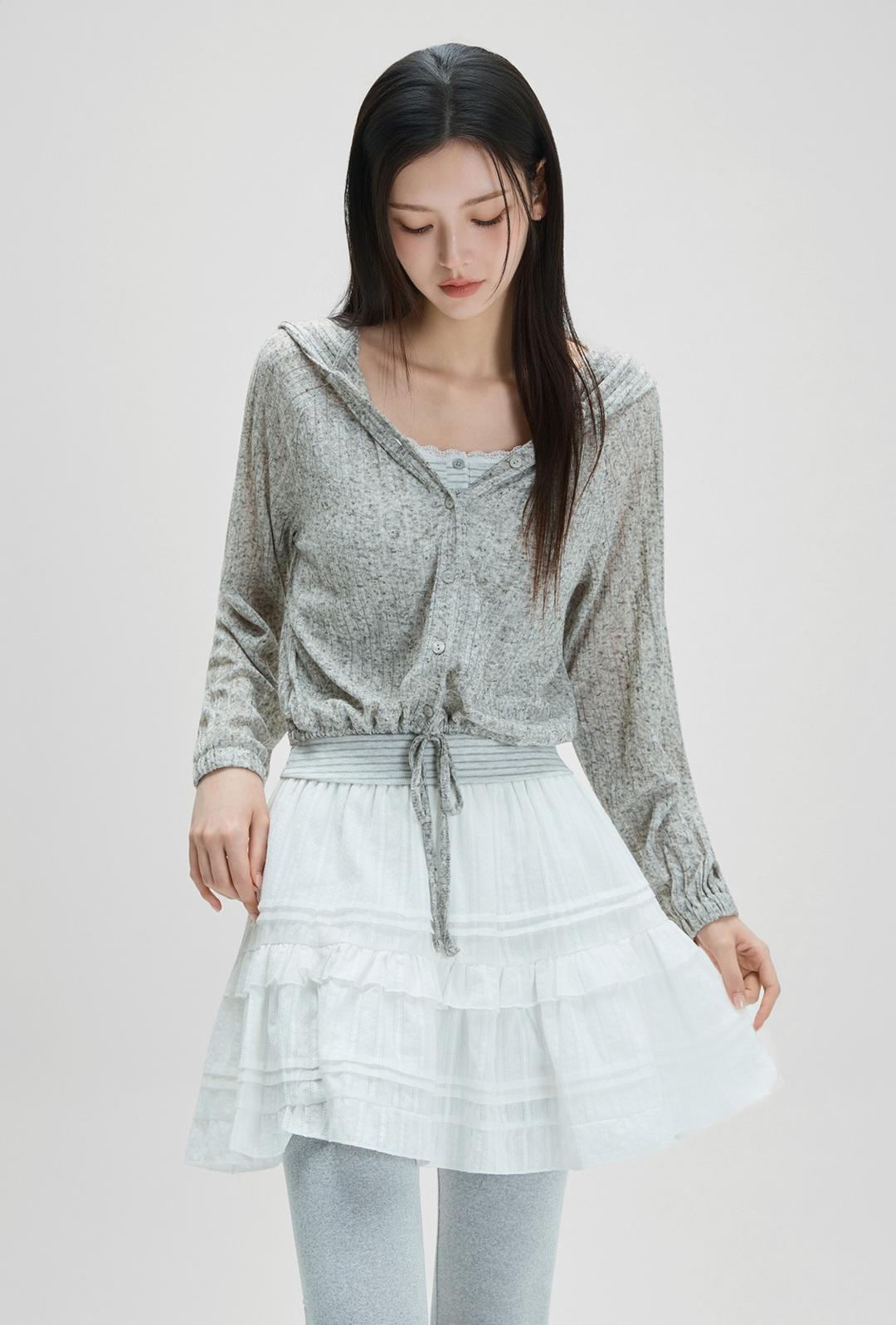 린넨라이크 후드형 티셔츠_MIWCMG501A