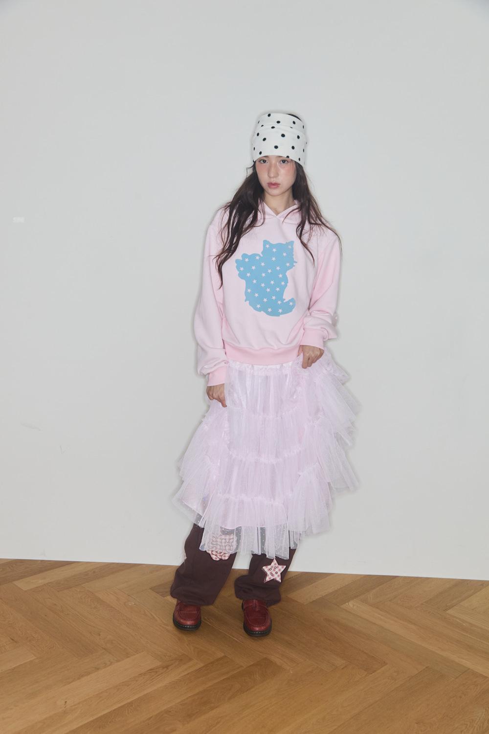 BABY DOT TULLE SKIRT (PINK)