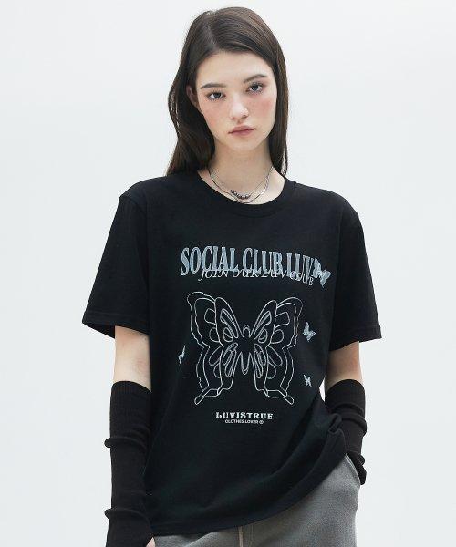 CL CLUB TEE(BLACK)