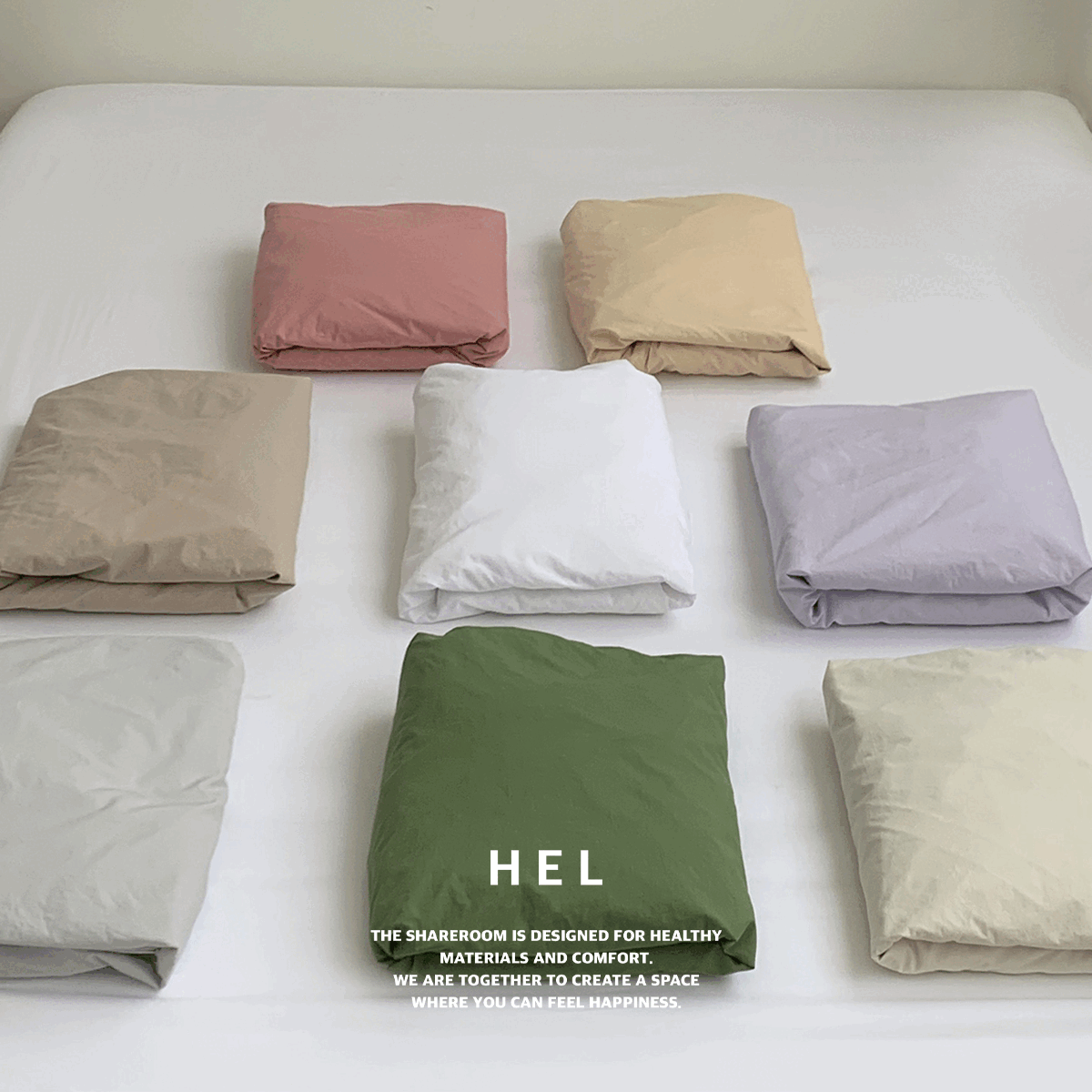 60수 고밀도 바이오워싱 매트리스 커버 - 8color