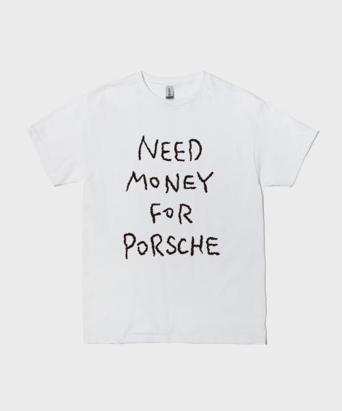 Gildan X 빈티지 컬렉션 NEED MONEY FOR PORSHCE 티셔츠