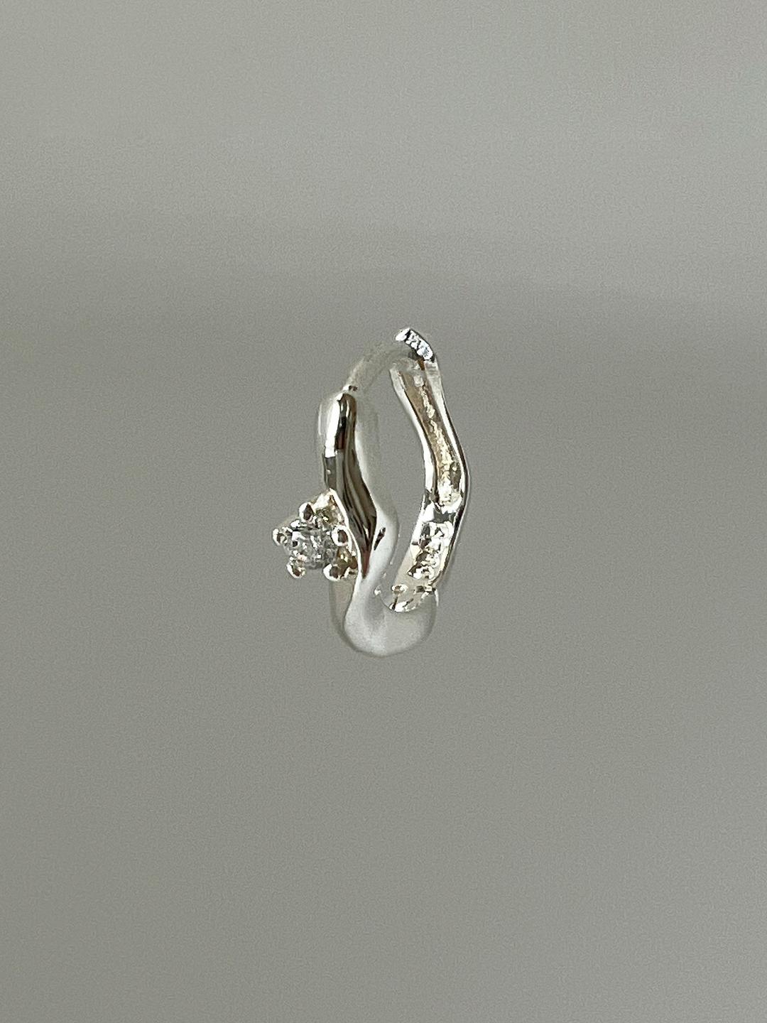 [무배][92.5 silver] Piece earring 2colors