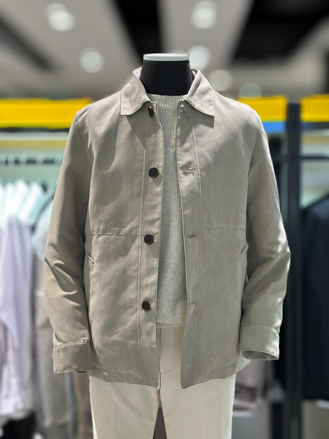 앤드지 ECO 스웨이드 셔츠형 자켓 (BOE1LJ1001 IV)